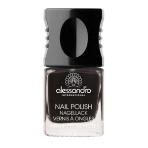 Alessandro nagellak - Midnight Black 5 ml.